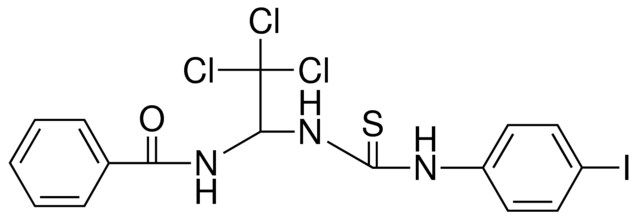 N-(2,2,2-TRICHLORO-1-(3-(4-IODO-PHENYL)-THIOUREIDO)-ETHYL)-BENZAMIDE