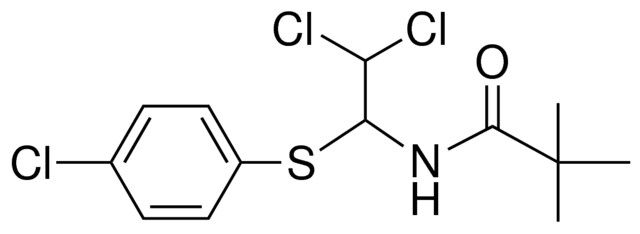 N-(2,2-DICHLORO-1-(4-CHLORO-PHENYLSULFANYL)-ETHYL)-2,2-DIMETHYL-PROPIONAMIDE