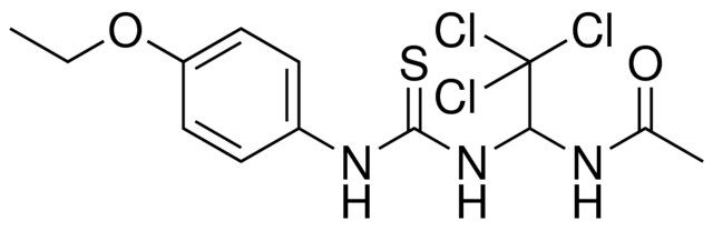 N-(2,2,2-TRICHLORO-1-(3-(4-ETHOXY-PHENYL)-THIOUREIDO)-ETHYL)-ACETAMIDE