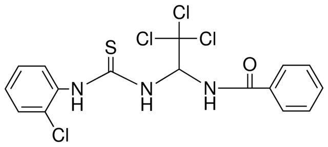 N-(2,2,2-TRICHLORO-1-(3-(2-CHLORO-PHENYL)-THIOUREIDO)-ETHYL)-BENZAMIDE