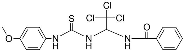 N-(2,2,2-TRICHLORO-1-(3-(4-METHOXY-PHENYL)-THIOUREIDO)-ETHYL)-BENZAMIDE