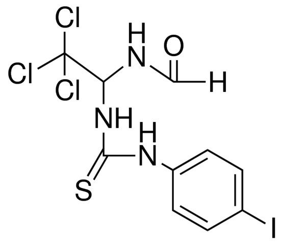 N-(2,2,2-TRICHLORO-1-(3-(4-IODO-PHENYL)-THIOUREIDO)-ETHYL)-FORMAMIDE