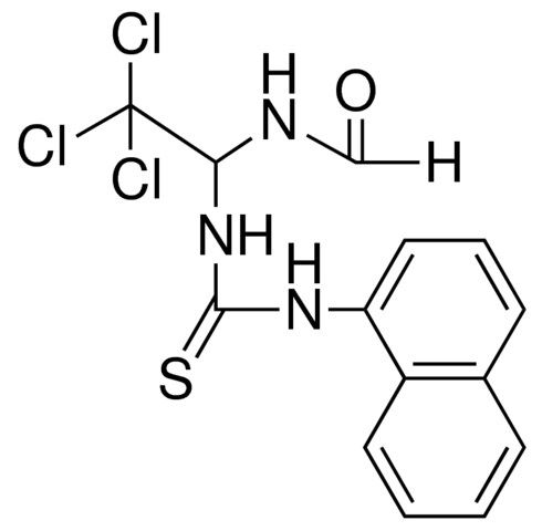 N-(2,2,2-TRICHLORO-1-(3-NAPHTHALEN-1-YL-THIOUREIDO)-ETHYL)-FORMAMIDE