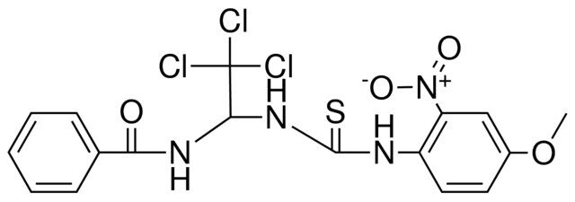 N-(2,2,2-TRICHLORO-1-(3-(4-METHOXY-2-NITRO-PHENYL)-THIOUREIDO)-ETHYL)-BENZAMIDE