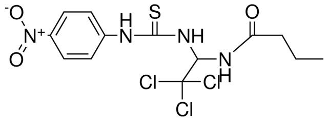 N-(2,2,2-TRICHLORO-1-(3-(4-NITRO-PHENYL)-THIOUREIDO)-ETHYL)-BUTYRAMIDE