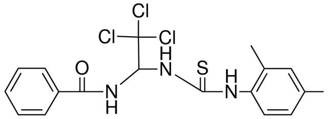 N-(2,2,2-TRICHLORO-1-(3-(2,4-DIMETHYL-PHENYL)-THIOUREIDO)-ETHYL)-BENZAMIDE