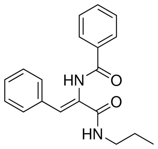 N-(2-PHENYL-1-PROPYLCARBAMOYL-VINYL)-BENZAMIDE