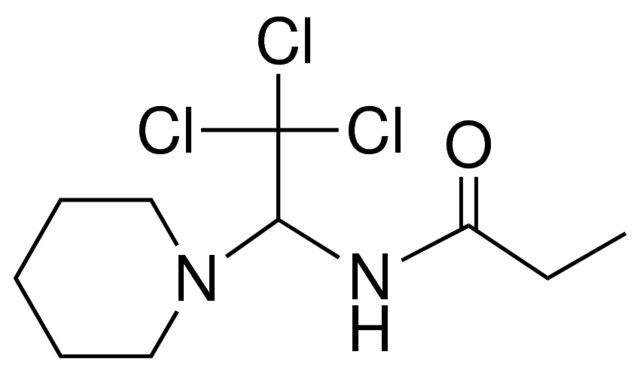 N-(2,2,2-TRICHLORO-1-PIPERIDIN-1-YL-ETHYL)-PROPIONAMIDE