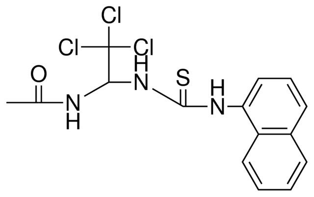 N-(2,2,2-TRICHLORO-1-(3-NAPHTHALEN-1-YL-THIOUREIDO)-ETHYL)-ACETAMIDE