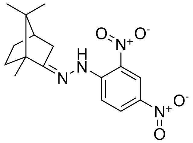 N-(2,4-DINITRO-PH)-N'-(1,7,7-TRIMETHYL-BICYCLO(2.2.1)HEPT-2-YLIDENE)-HYDRAZINE