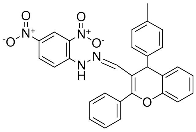 N-(2,4-DINITRO-PH)-N'-(2-PHENYL-4-P-TOLYL-4H-CHROMEN-3-YLMETHYLENE)-HYDRAZINE