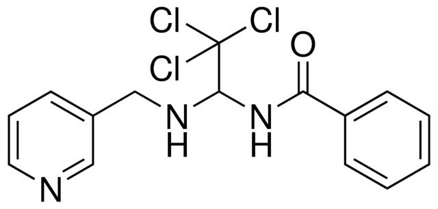 N-(2,2,2-TRICHLORO-1-((PYRIDIN-3-YLMETHYL)-AMINO)-ETHYL)-BENZAMIDE