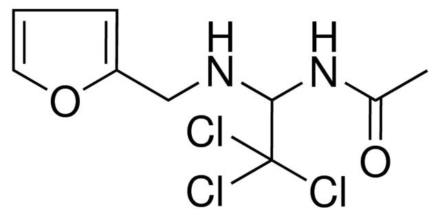 N-(2,2,2-TRICHLORO-1-((FURAN-2-YLMETHYL)-AMINO)-ETHYL)-ACETAMIDE