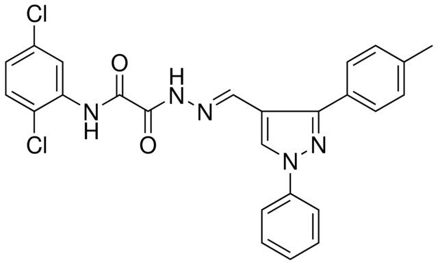 N-(2,5-DICHLOROPHENYL)-2-((2E)-2-{[3-(4-METHYLPHENYL)-1-PHENYL-1H-PYRAZOL-4-YL]METHYLENE}HYDRAZINO)-2-OXOACETAMIDE