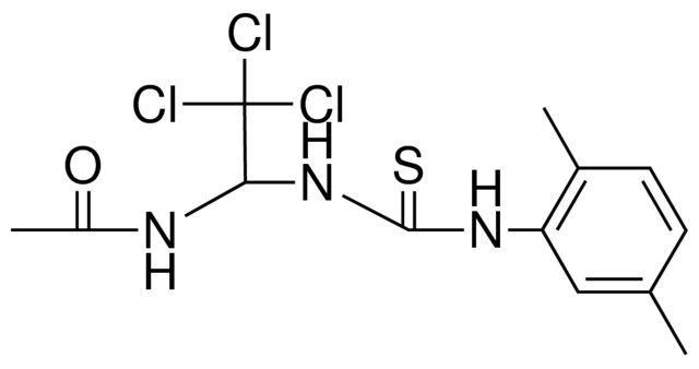 N-(2,2,2-TRICHLORO-1-(3-(2,5-DIMETHYL-PHENYL)-THIOUREIDO)-ETHYL)-ACETAMIDE