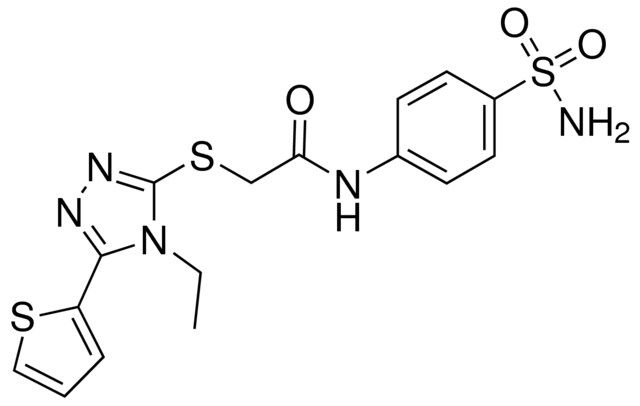 N-[4-(AMINOSULFONYL)PHENYL]-2-{[4-ETHYL-5-(2-THIENYL)-4H-1,2,4-TRIAZOL-3-YL]SULFANYL}ACETAMIDE