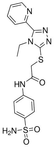 N-[4-(AMINOSULFONYL)PHENYL]-2-{[4-ETHYL-5-(2-PYRIDINYL)-4H-1,2,4-TRIAZOL-3-YL]SULFANYL}ACETAMIDE