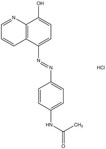 N-{4-[(E)-(8-hydroxy-5-quinolinyl)diazenyl]phenyl}acetamide hydrochloride