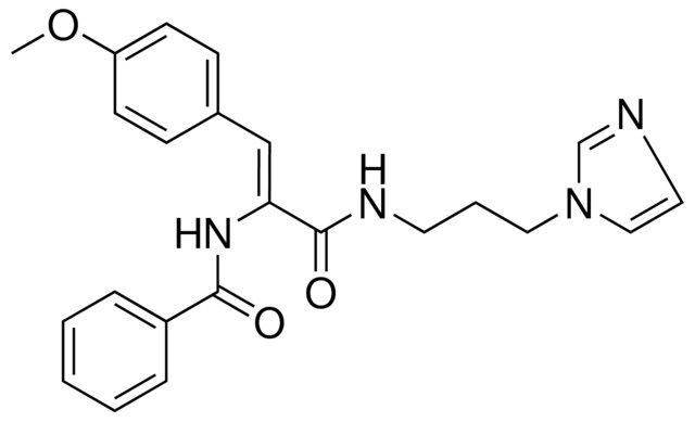 N-(1-(((3-(1H-IMIDAZOL-1-YL)PR)AMINO)CARBONYL)-2-(4-MEO-PHENYL)VINYL)BENZAMIDE