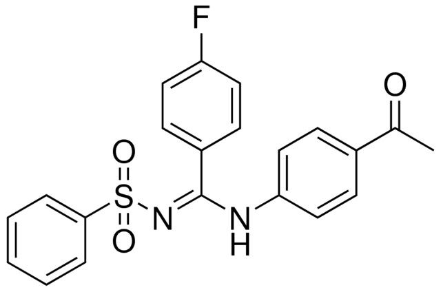 N-((4-ACETYL-PHENYLAMINO)-(4-FLUORO-PHENYL)-METHYLENE)-BENZENESULFONAMIDE