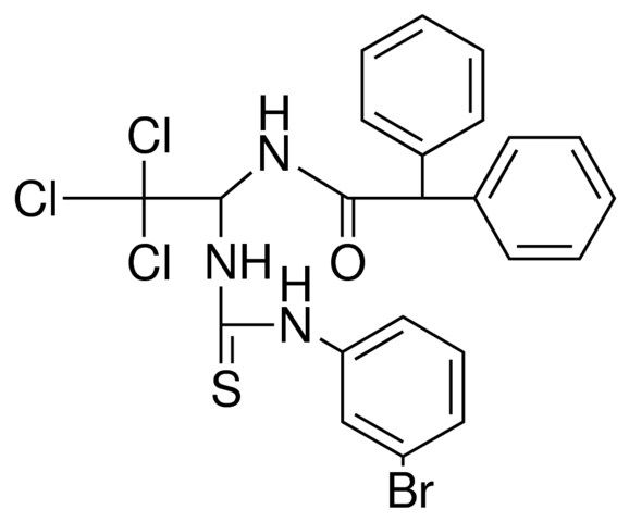 N-(1-(3-(3-BR-PHENYL)-THIOUREIDO)-2,2,2-TRICHLORO-ETHYL)-2,2-DIPHENYL-ACETAMIDE