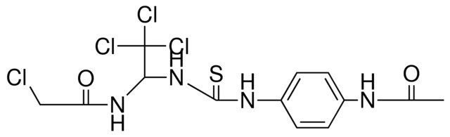 N-(1-(3-(4-ACETYLAMINO-PH)-THIOUREIDO)-2,2,2-TRICHLORO-ETHYL)-2-CHLORO-ACETAMIDE