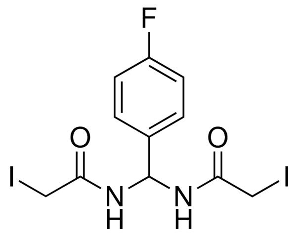 N-((4-FLUOROPHENYL)((IODOACETYL)AMINO)METHYL)-2-IODOACETAMIDE