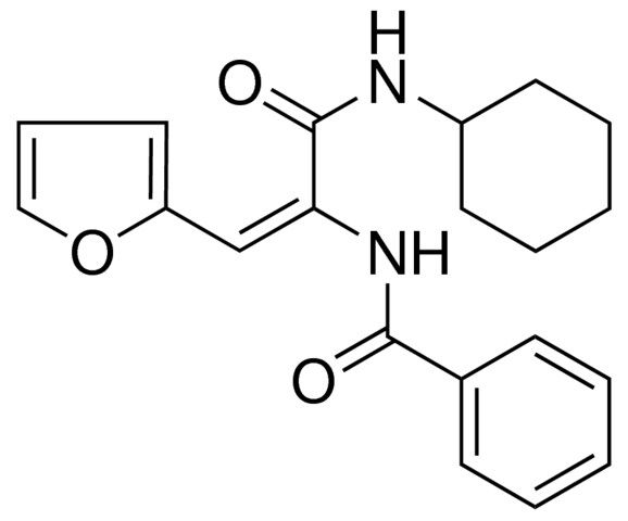 N-(1-CYCLOHEXYLCARBAMOYL-2-FURAN-2-YL-VINYL)-BENZAMIDE