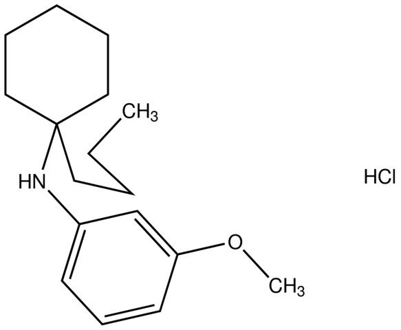 N-(1-butylcyclohexyl)-3-methoxyaniline hydrochloride