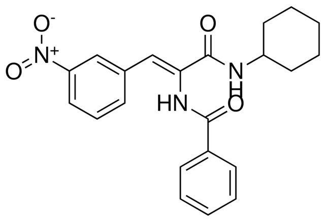 N-(1-CYCLOHEXYLCARBAMOYL-2-(3-NITRO-PHENYL)-VINYL)-BENZAMIDE