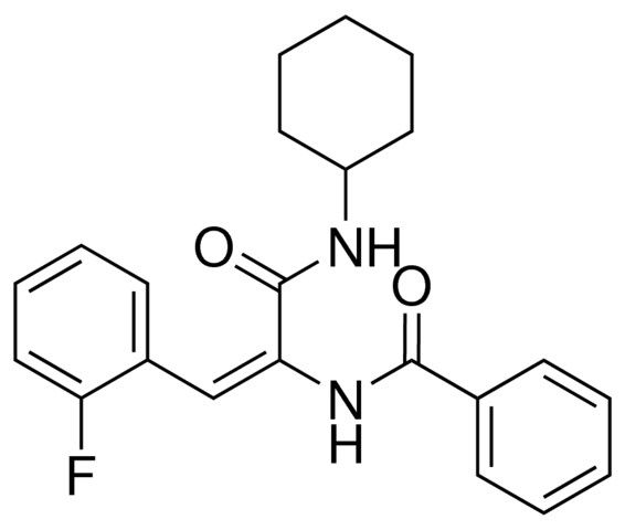 N-(1-CYCLOHEXYLCARBAMOYL-2-(2-FLUORO-PHENYL)-VINYL)-BENZAMIDE