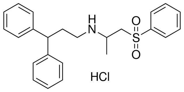 N-(1-METHYL-2-(PHENYLSULFONYL)ETHYL)-3,3-DIPHENYL-1-PROPANAMINE HYDROCHLORIDE