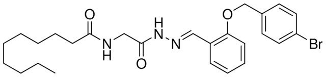 N-(2-(2-(2-((4-BROMOBENZYL)OXY)BENZYLIDENE)HYDRAZINO)-2-OXOETHYL)DECANAMIDE