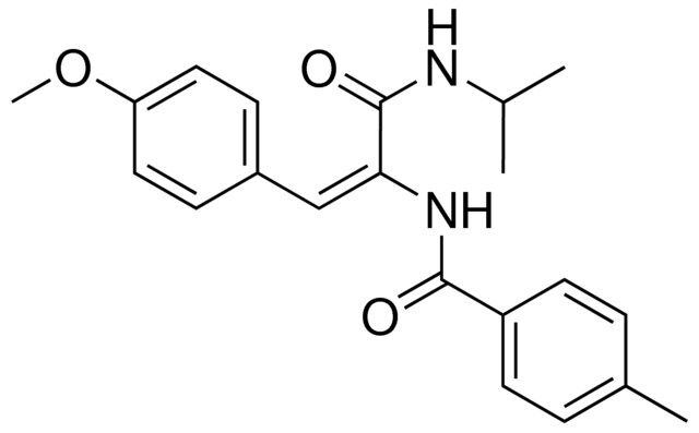 N-(1-ISOPROPYLCARBAMOYL-2-(4-METHOXY-PHENYL)-VINYL)-4-METHYL-BENZAMIDE