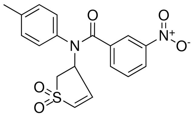 N-(1,1-DIOXO-2,3-DIHYDRO-1H-THIOPHEN-3-YL)-3-NITRO-N-P-TOLYL-BENZAMIDE