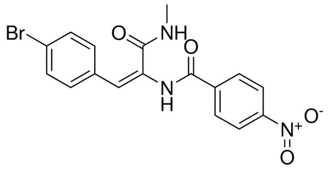 N-(2-(4-BROMO-PHENYL)-1-METHYLCARBAMOYL-VINYL)-4-NITRO-BENZAMIDE