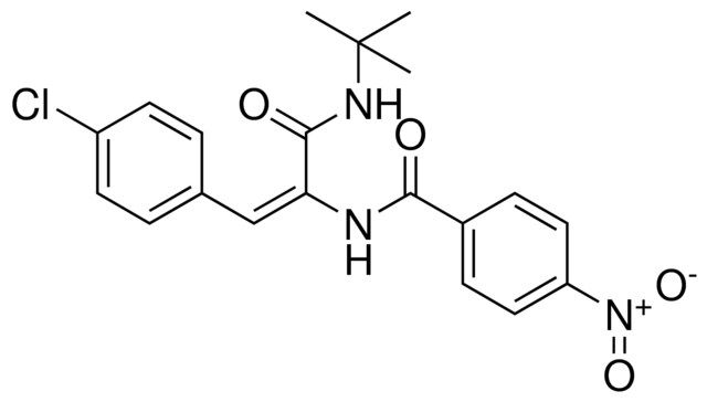 N-(1-TERT-BUTYLCARBAMOYL-2-(4-CHLORO-PHENYL)-VINYL)-4-NITRO-BENZAMIDE