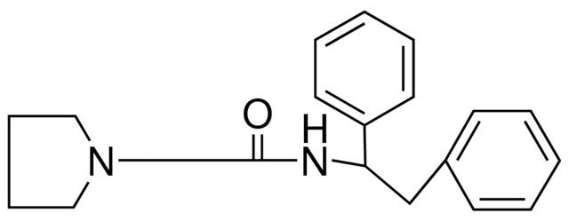 N-(1,2-DIPHENYLETHYL)-1-PYRROLIDINEACETAMIDE