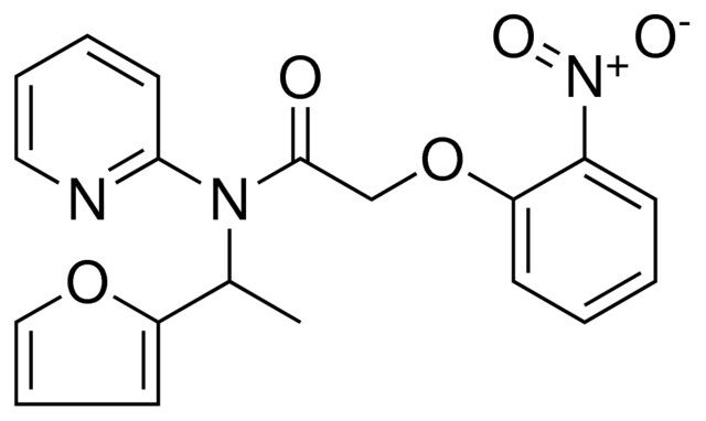 N-(1-FURAN-2-YL-ETHYL)-2-(2-NITRO-PHENOXY)-N-PYRIDIN-2-YL-ACETAMIDE