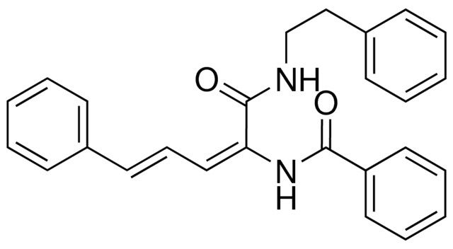 N-(1-PHENETHYLCARBAMOYL-4-PHENYL-BUTA-1,3-DIENYL)-BENZAMIDE