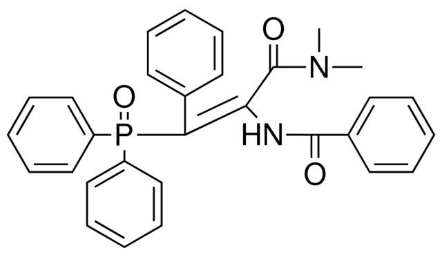 N-(1-DIMETHYLCARBAMOYL-2-(DIPHENYL-PHOSPHINOYL)-2-PHENYL-VINYL)-BENZAMIDE