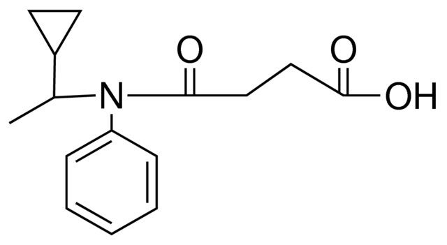 N-(1-CYCLOPROPYL-ETHYL)-N-PHENYL-SUCCINAMIC ACID