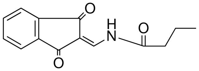 N-(1,3-DIOXO-INDAN-2-YLIDENEMETHYL)-BUTYRAMIDE