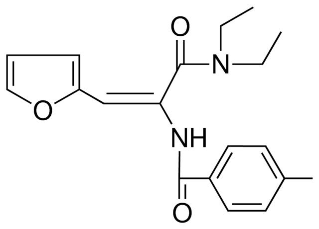 N-(1-DIETHYLCARBAMOYL-2-FURAN-2-YL-VINYL)-4-METHYL-BENZAMIDE