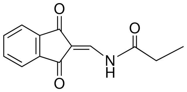 N-(1,3-DIOXO-INDAN-2-YLIDENEMETHYL)-PROPIONAMIDE