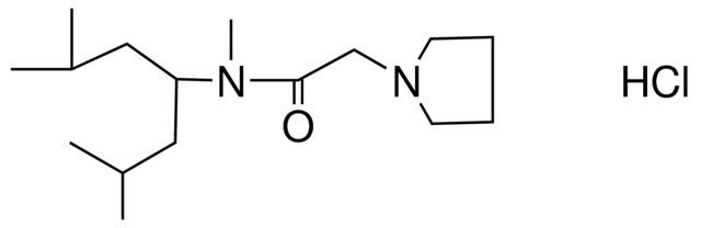 N-(1-ISOBUTYL-3-METHYLBUTYL)-N-METHYL-1-PYRROLIDINEACETAMIDE HYDROCHLORIDE