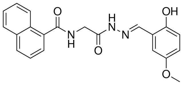 N-(2-(2-(2-HYDROXY-5-METHOXYBENZYLIDENE)HYDRAZINO)-2-OXOETHYL)-1-NAPHTHAMIDE