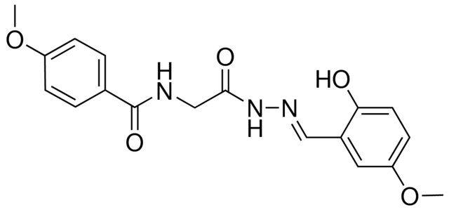 N-(2-(2-(2-HO-5-METHOXYBENZYLIDENE)HYDRAZINO)-2-OXOETHYL)-4-METHOXYBENZAMIDE