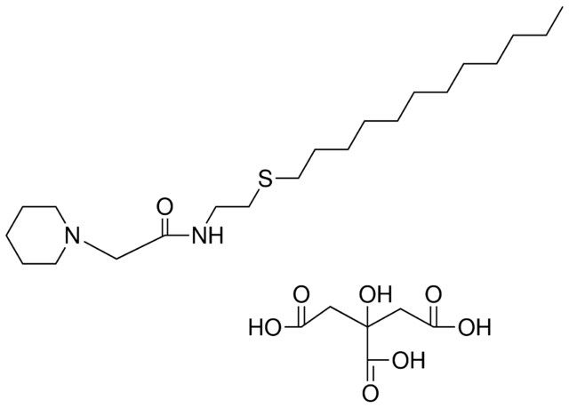 N-(2-(DODECYLTHIO)-ETHYL)-1-PIPERIDINEACETAMIDE CITRATE