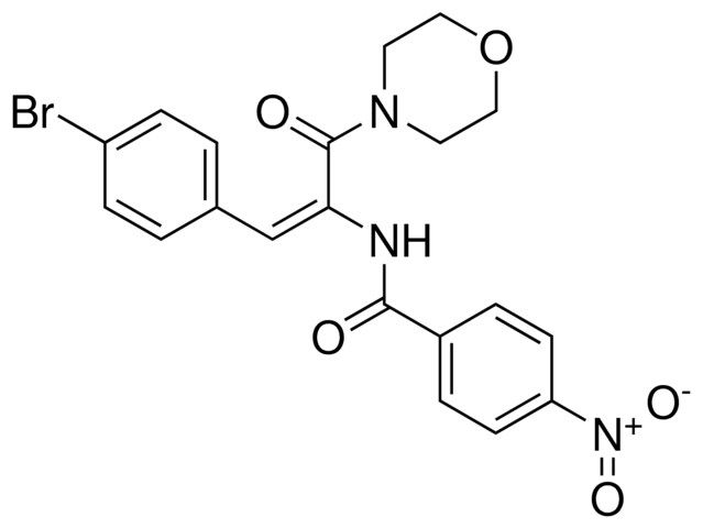 N-(2-(4-BROMO-PHENYL)-1-(MORPHOLINE-4-CARBONYL)-VINYL)-4-NITRO-BENZAMIDE